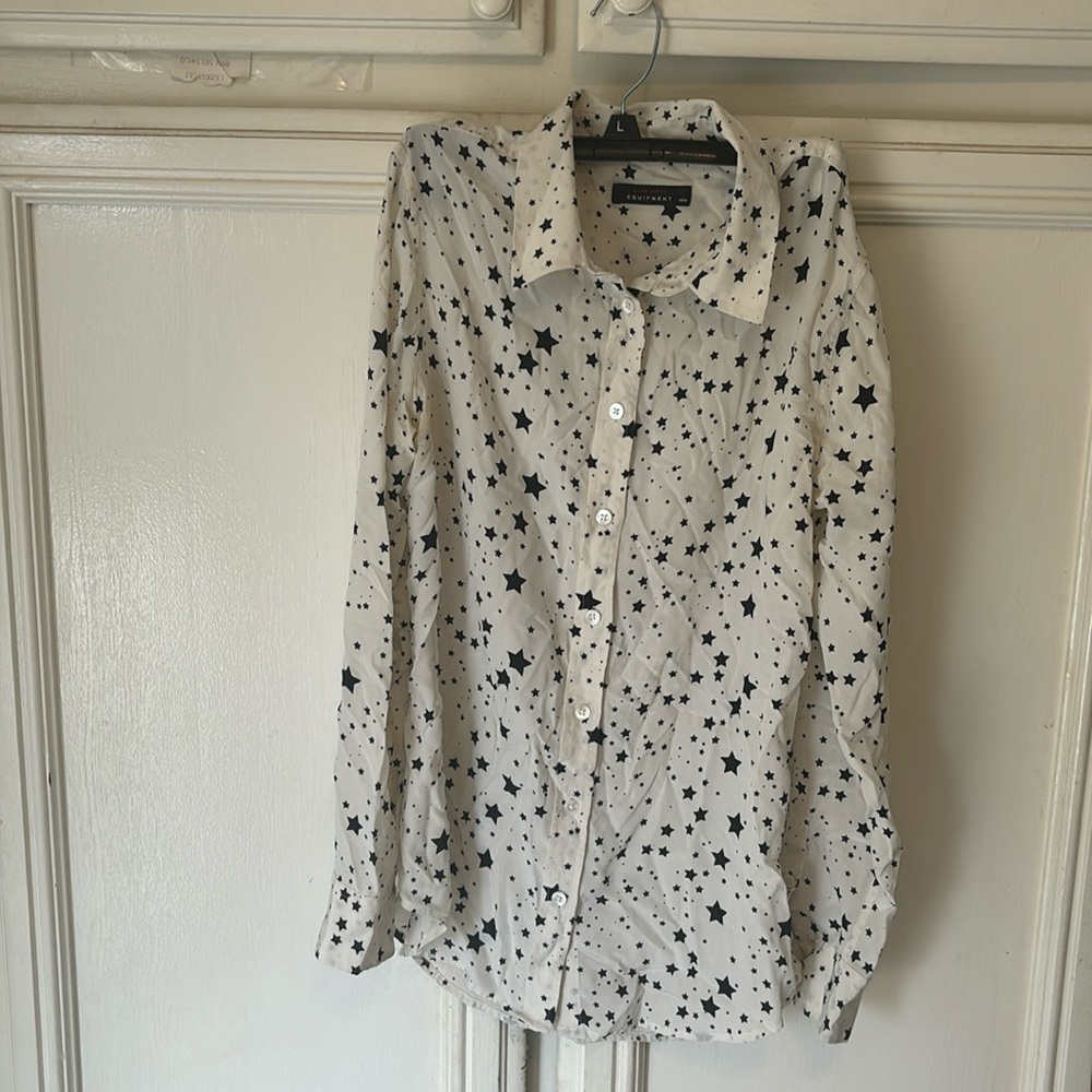 Kate Moss Equipment Silk Shirt